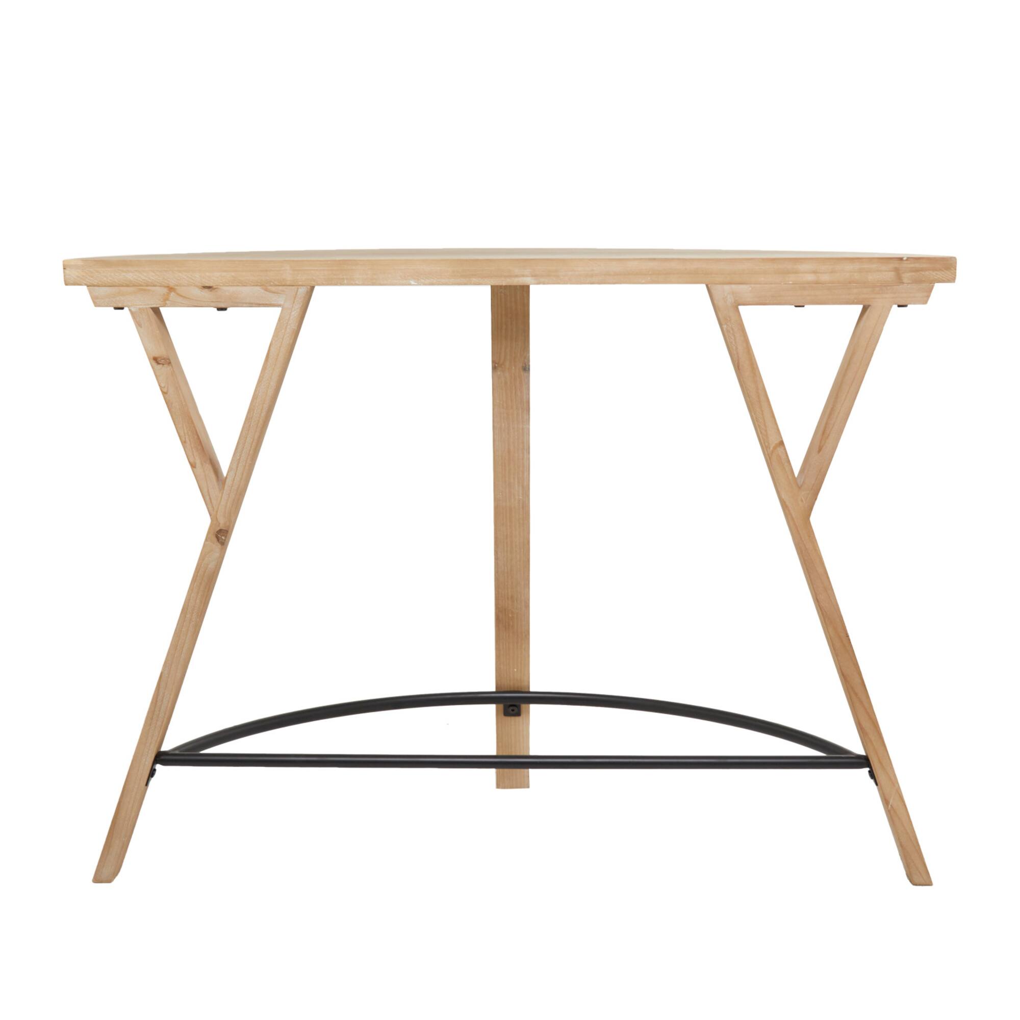 42" Brown Wood Modern Farmhouse Console Table